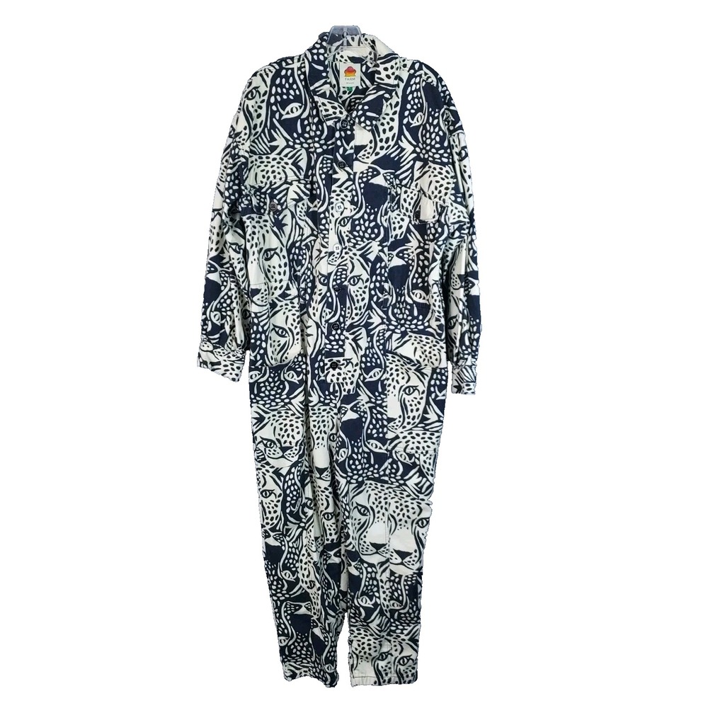FARM Rio Black and White Patterned Jumpsuit